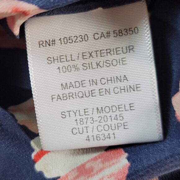 Joie- Alicia Small Silk Macaroon print Tank - Picture 8 of 8